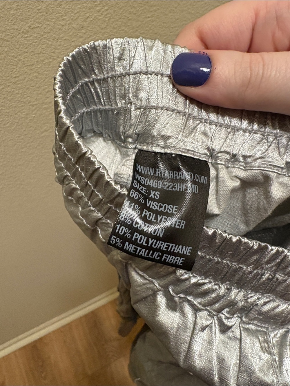 NWT RtA silver joggers - Picture 6 of 6